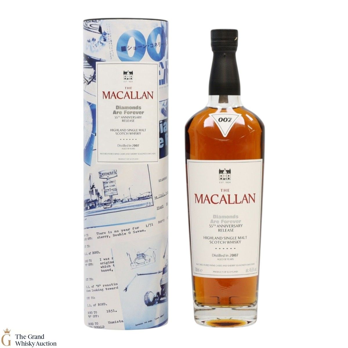 Macallan - 18 Year Old 2007 - James Bond 55th Anniversary - Diamonds Are Forever