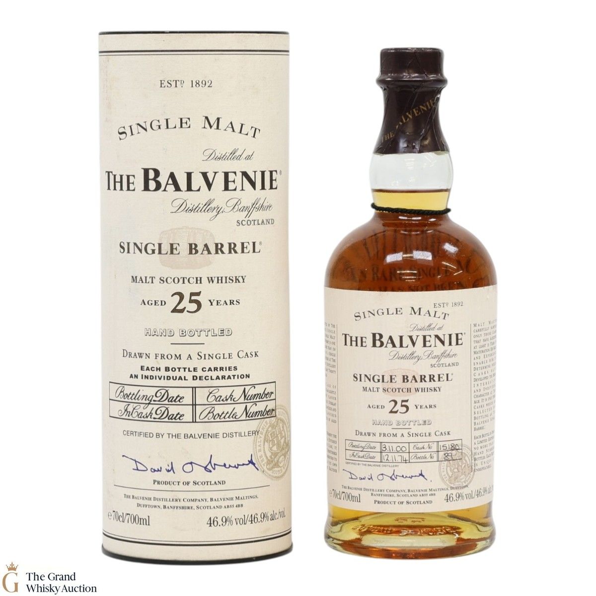 Balvenie - 25 Year Old 1974 - Single Barrel #15180