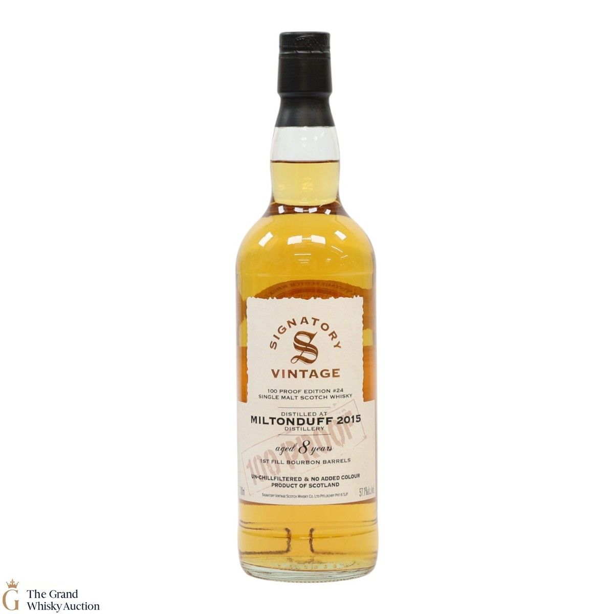 Miltonduff - 8 Year Old 2015 - Signatory Vintage 100 Proof Edition #24