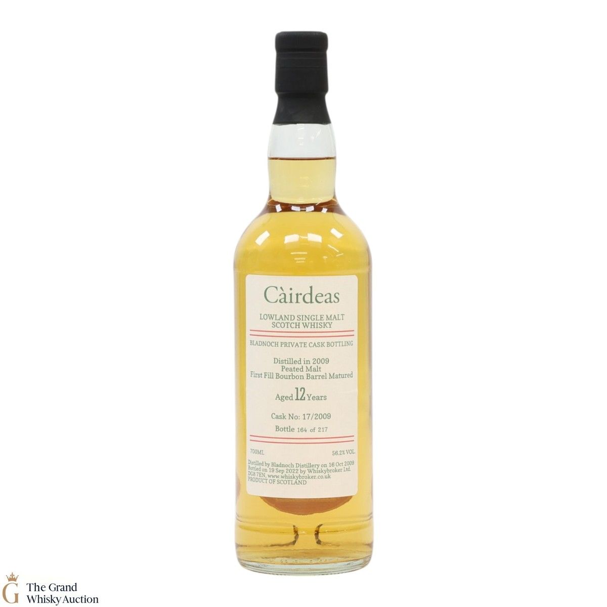 Bladnoch - 12 Year Old 2009 - Private Cask #17/2009 - Cairdeas
