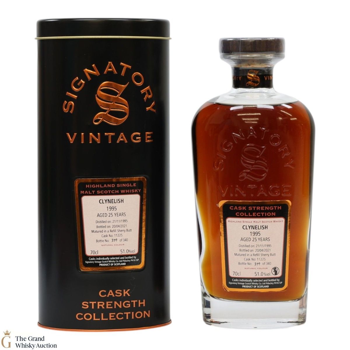 Clynelish - 25 Year Old 1995 #11225 - Signatory Vintage 