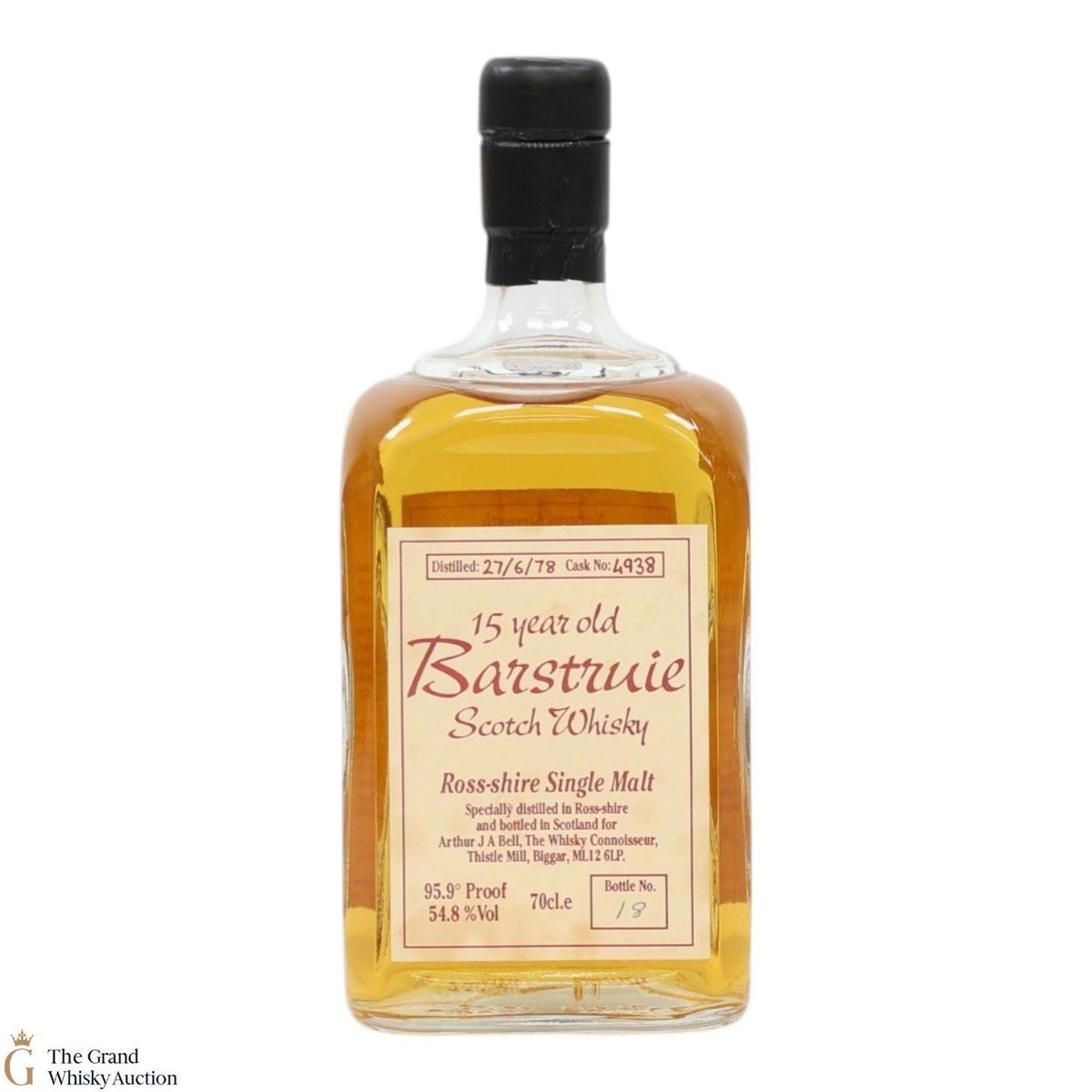Barstruie - 15 Year Old 1978 - Single Cask #4938 - Whisky Connoisseur