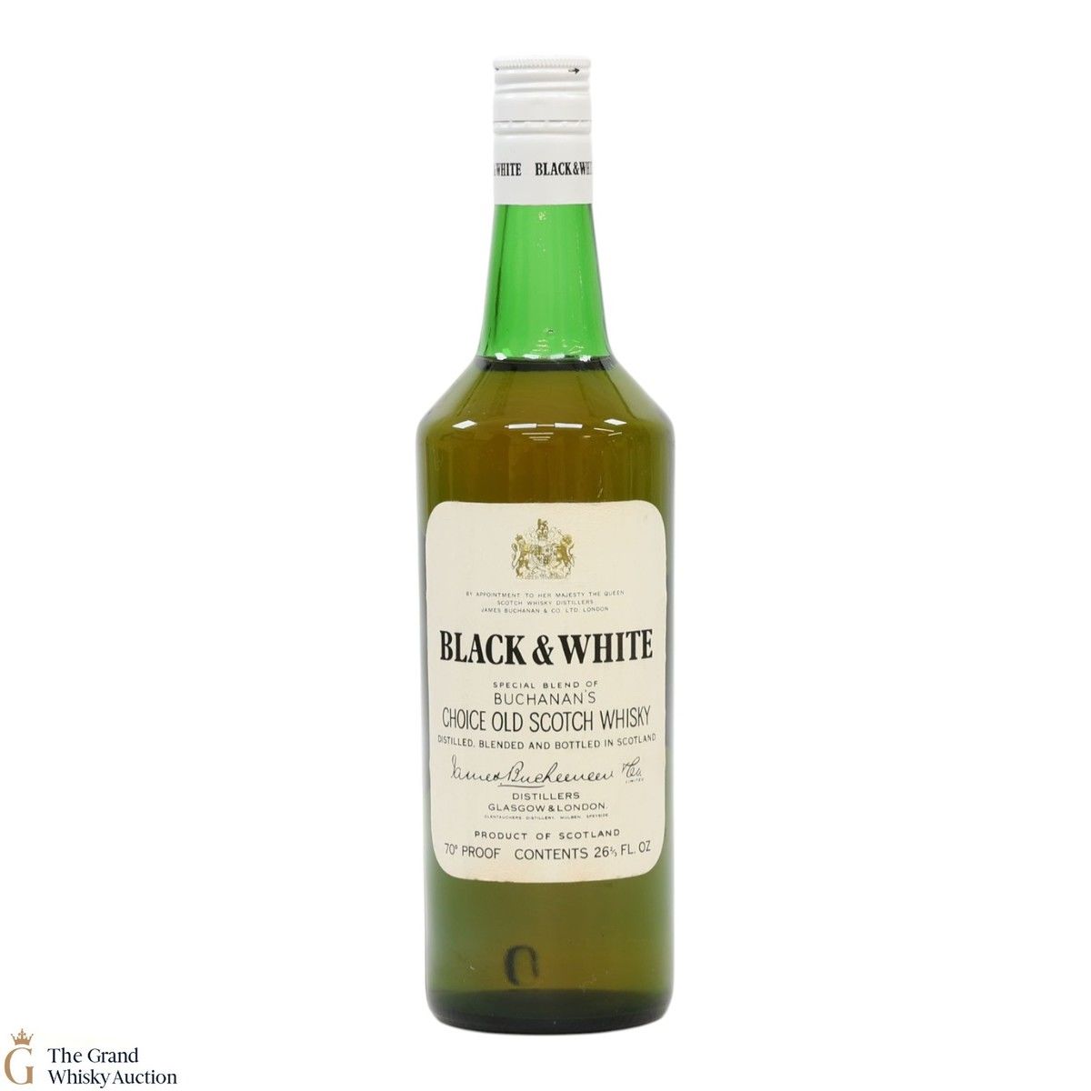 Black & White - Blended Whisky (1970s) 26 2/3 FL Ozs
