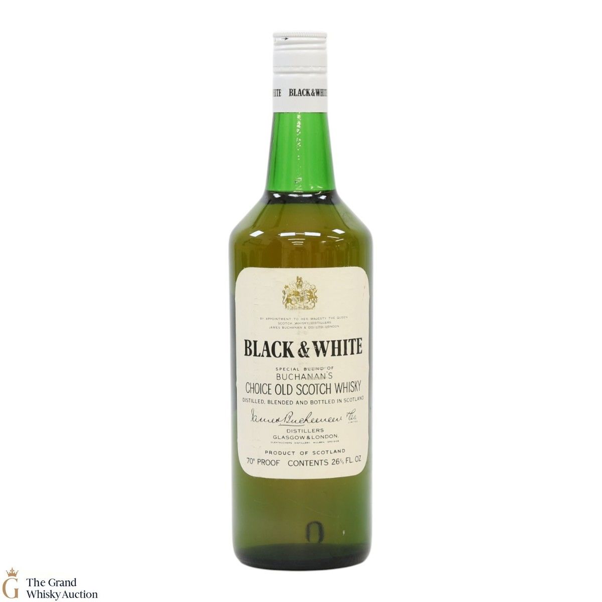 Black & White - Blended Whisky (1970s) 26 2/3 FL Ozs