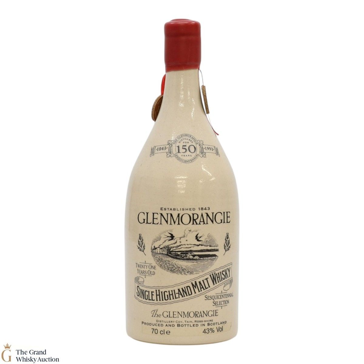 Glenmorangie - 21 Year Old (150th Anniversary) Ceramic Decanter (CRACKED SEAL)