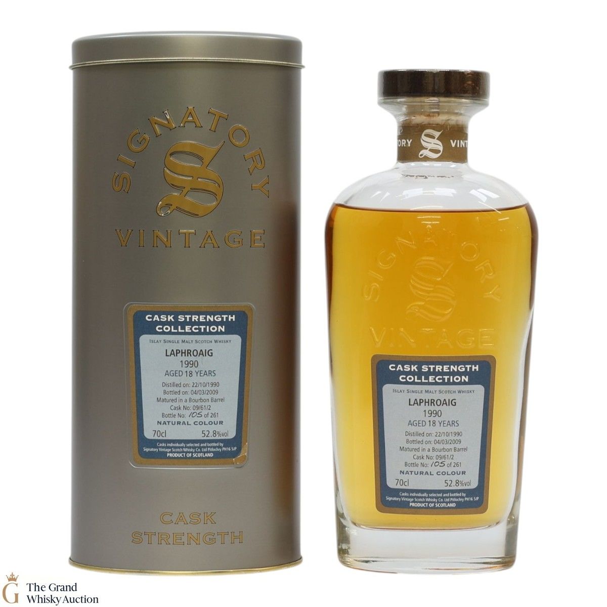 Laphroaig - 18 Year Old 1990 - Cask Strength Collection #09/61/2 - Signatory Vintage