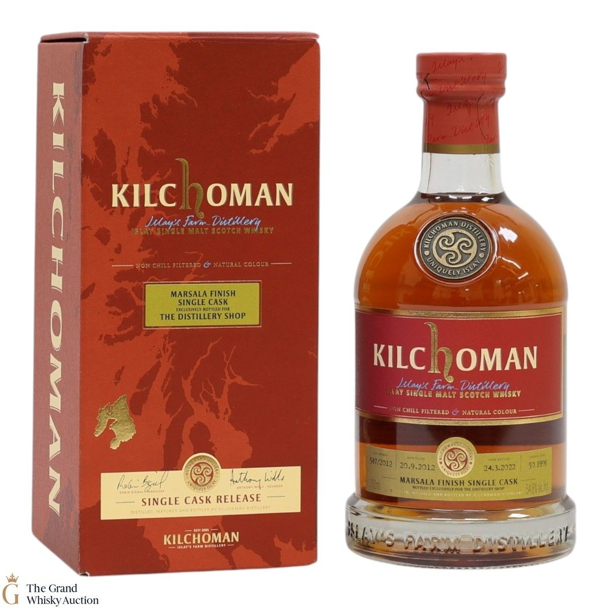 Kilchoman - 9 Year Old - Marsala Finish - Distillery Shop Exclusive - Single Cask #587