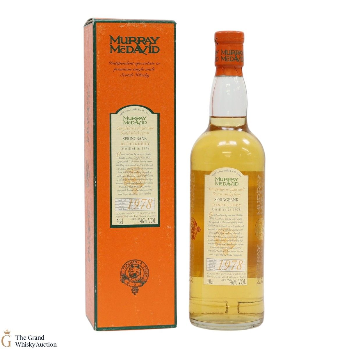 Springbank - 19 Year Old 1978 - Murray McDavid's Single Cask Bottling 1997
