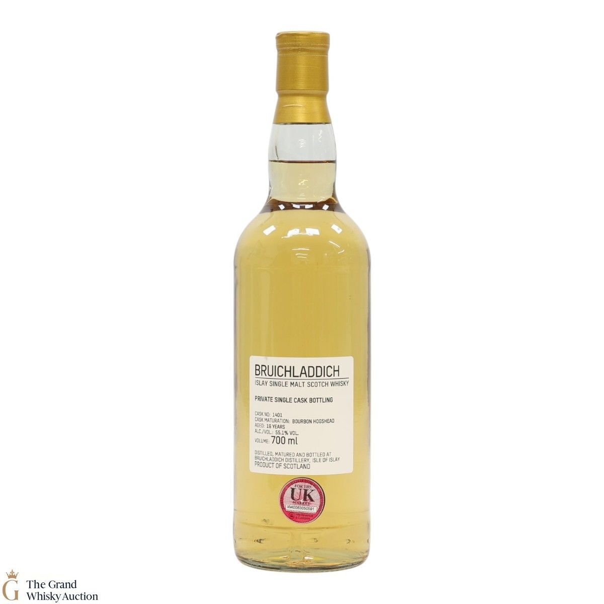 Bruichladdich - 19 Year Old - 1st Fill Bourbon Hogshead #1401 - Private Cask