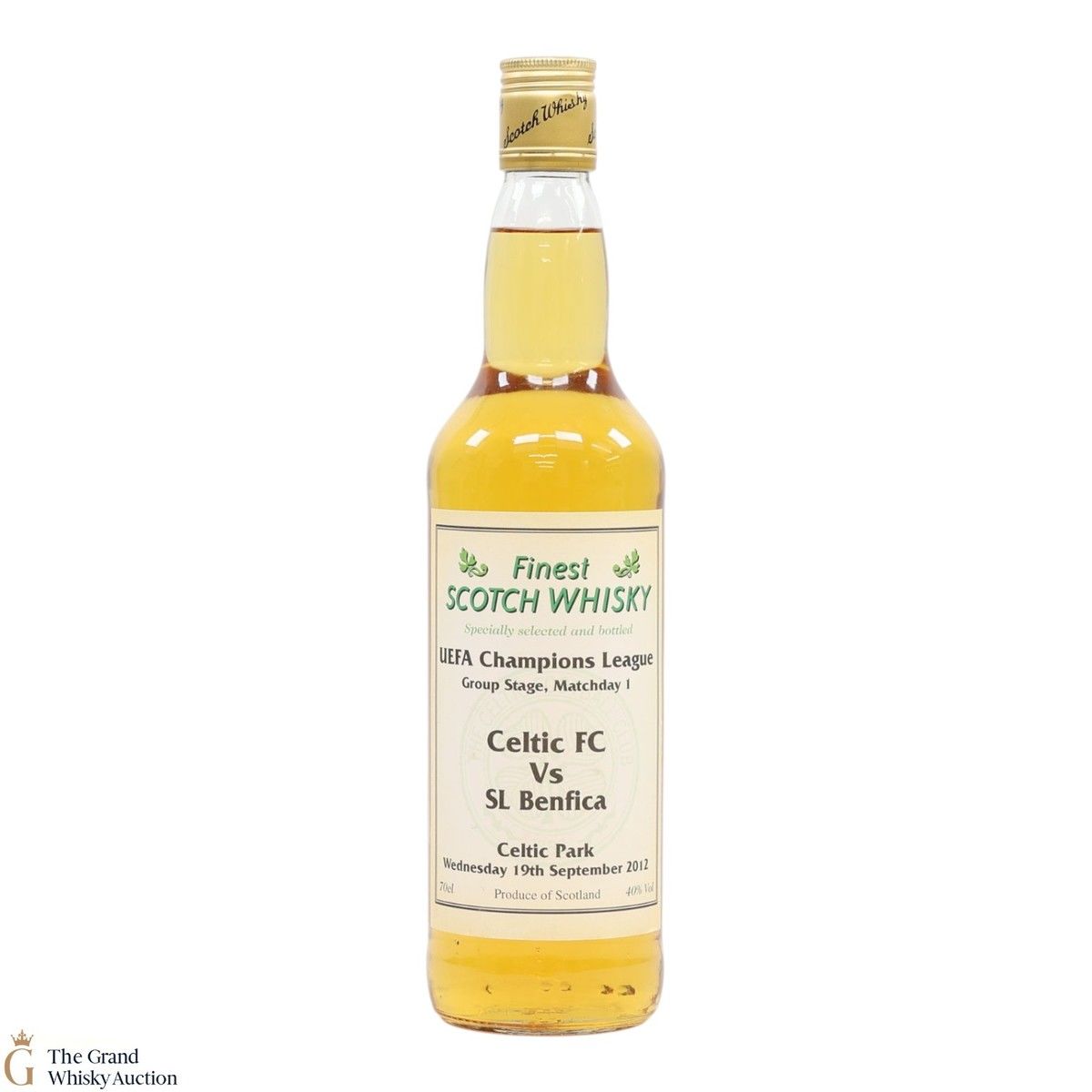 Celtic FC Vs SL Benfica - UEFA Champions League - Scotch Whisky