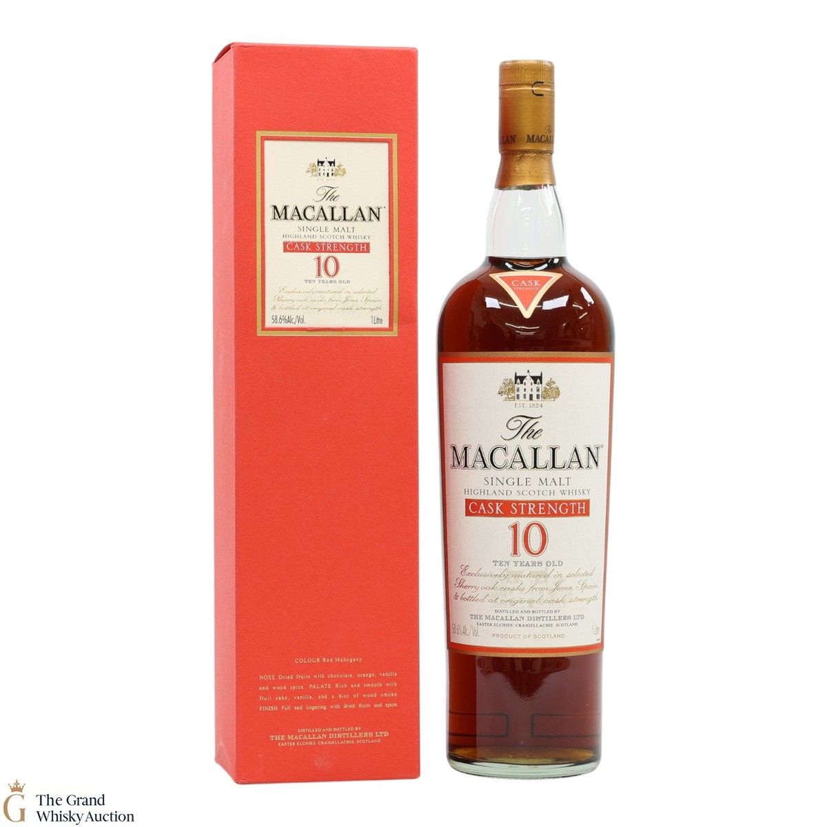 Macallan - 10 Year Old Cask Strength 58.6% (1L)