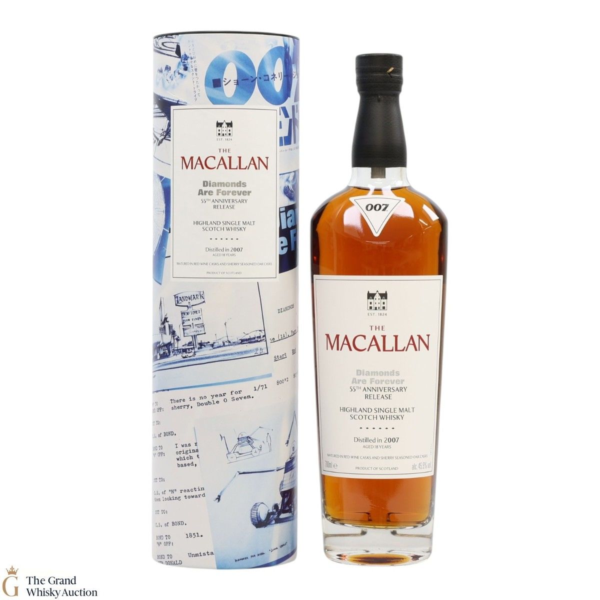 Macallan - 18 Year Old 2007 - James Bond 55th Anniversary - Diamonds Are Forever