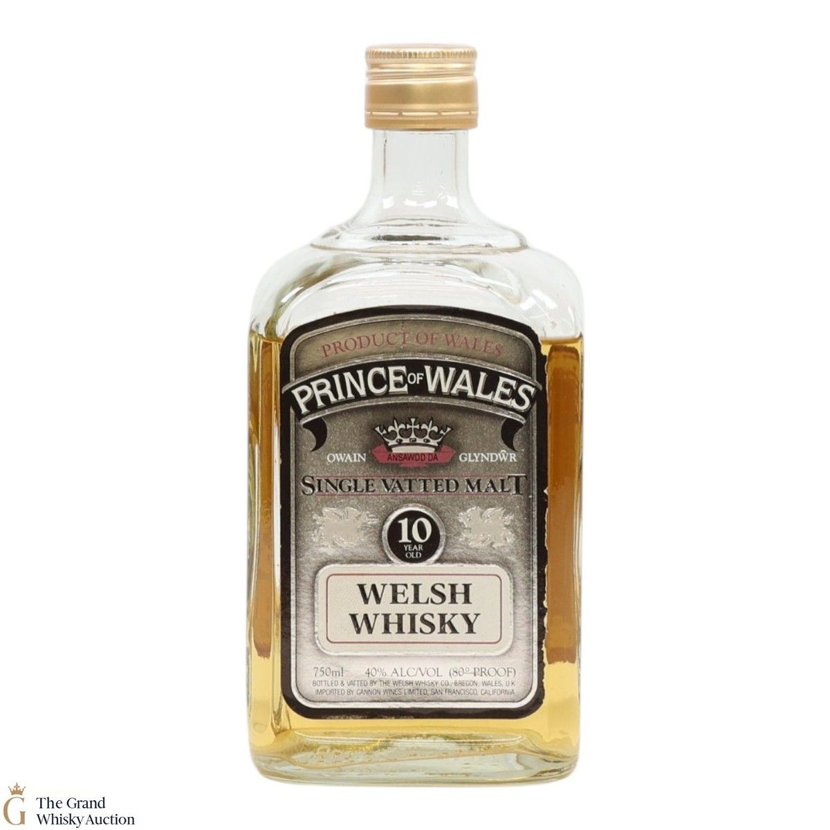 Prince of Wales - 10 Year Old - Single Vatted Malt Welsh Whisky (75cl)