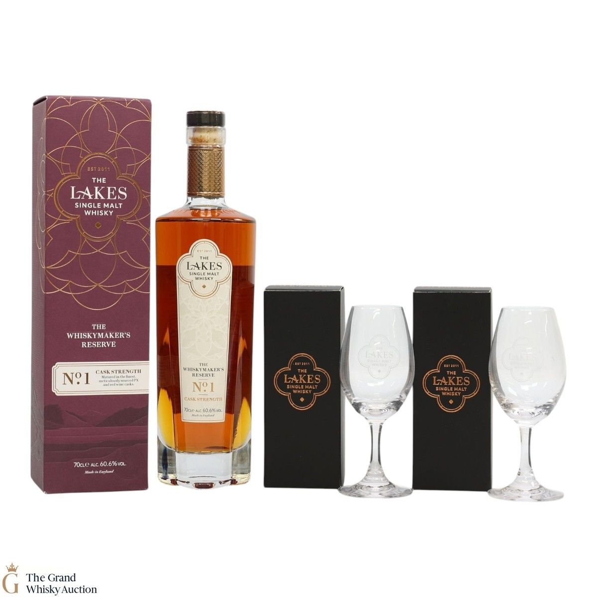 The Lakes - Whiskymaker's Reserve No.1 & 2 x Glasses