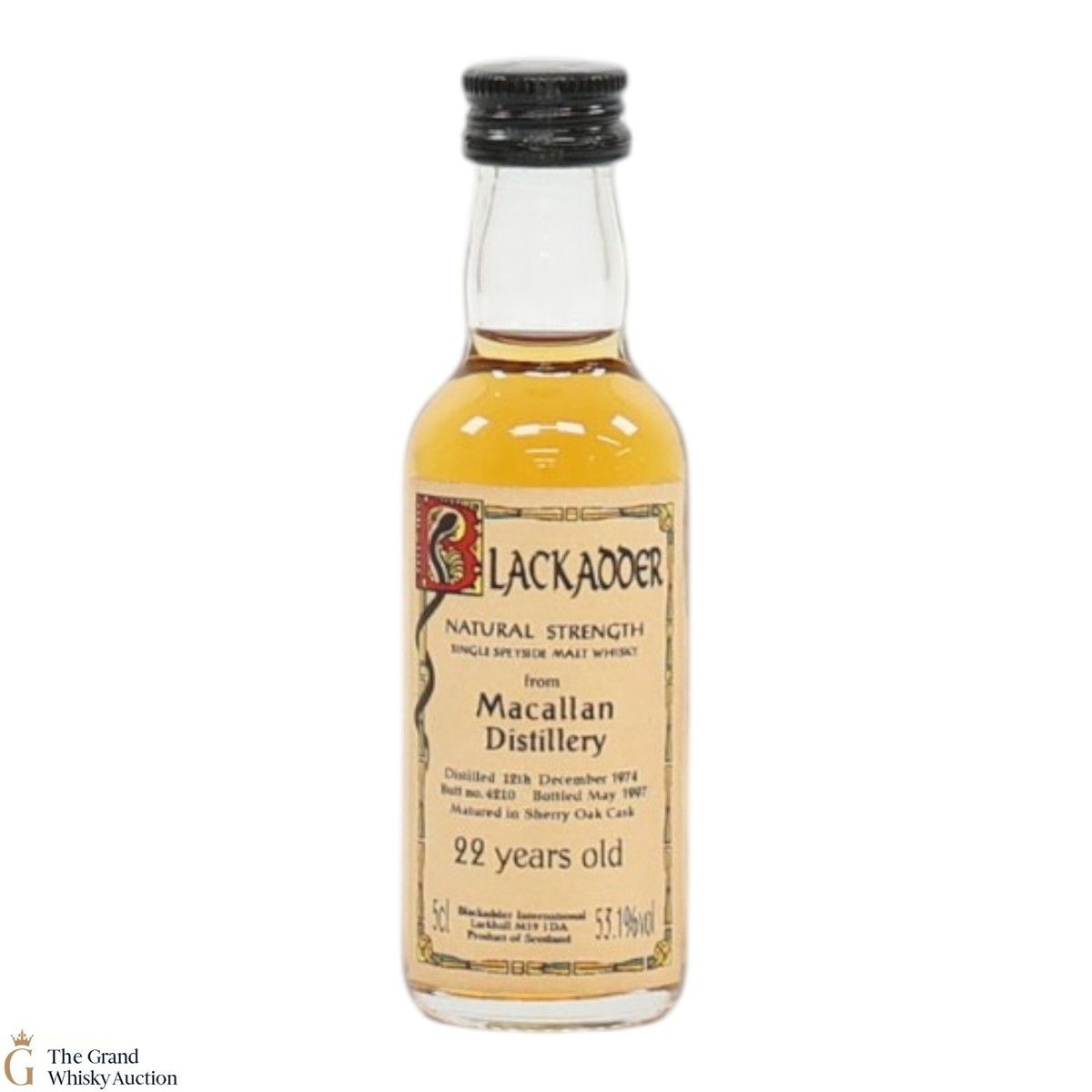 Macallan - 22 Year Old 1974 - Blackadder (5cl)