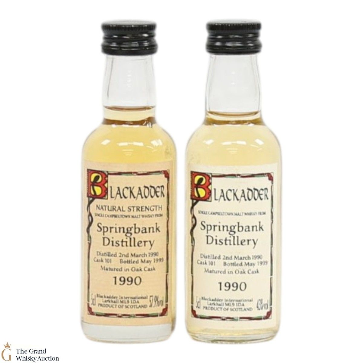 Springbank - 1990 Cask #101 - Blackadder (2x5cl)
