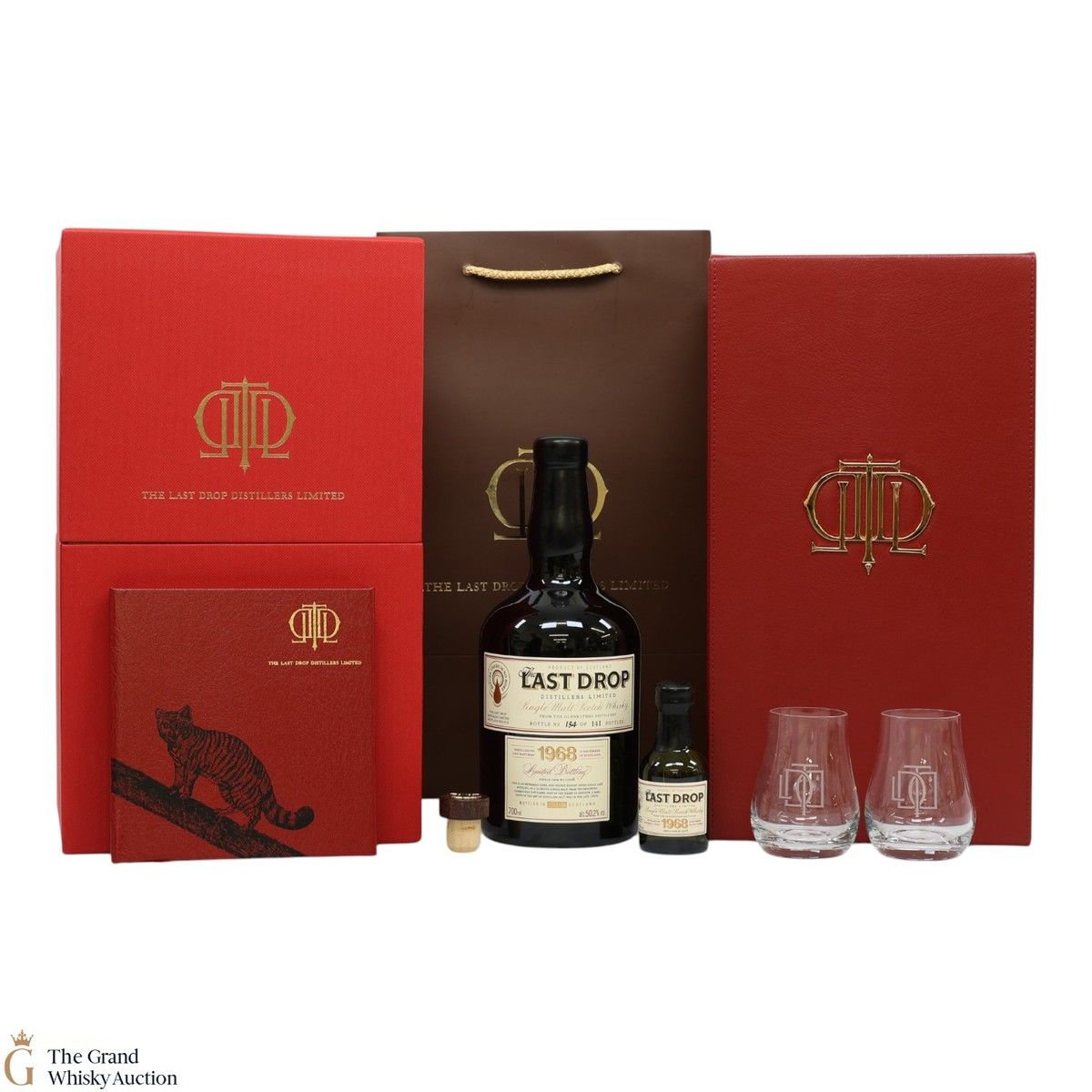 Glenrothes - 1968 Single Cask #13508 - The Last Drop & Glasses (1x70cl & 1x5cl)