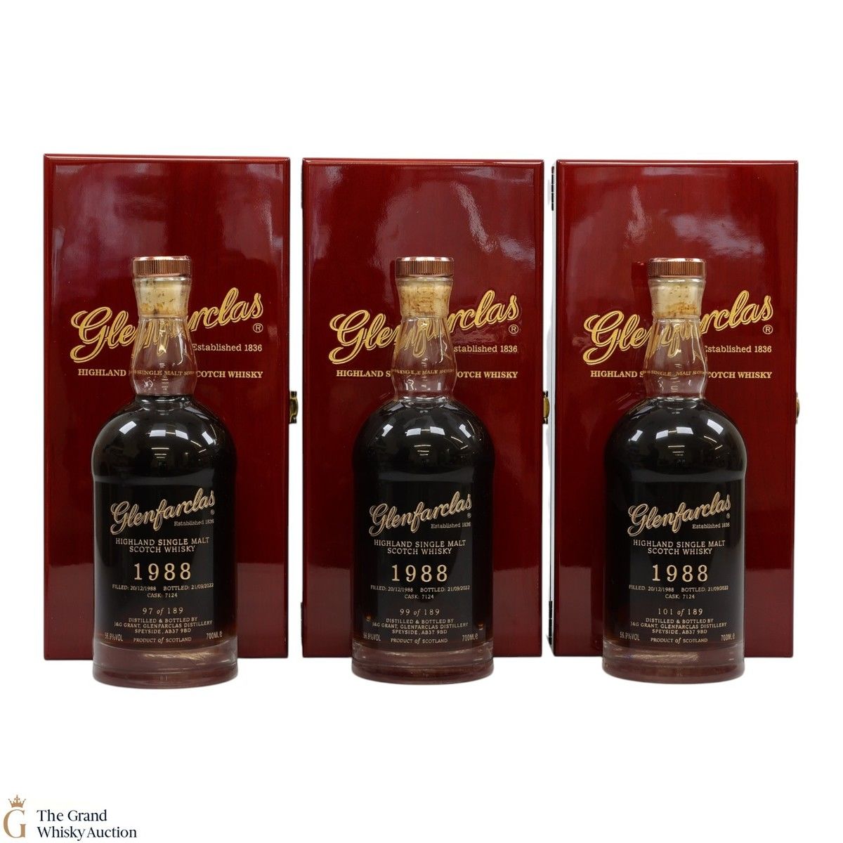 Glenfarclas - 33 Year Old 1988 - Single Cask #7124 (3x70cl)