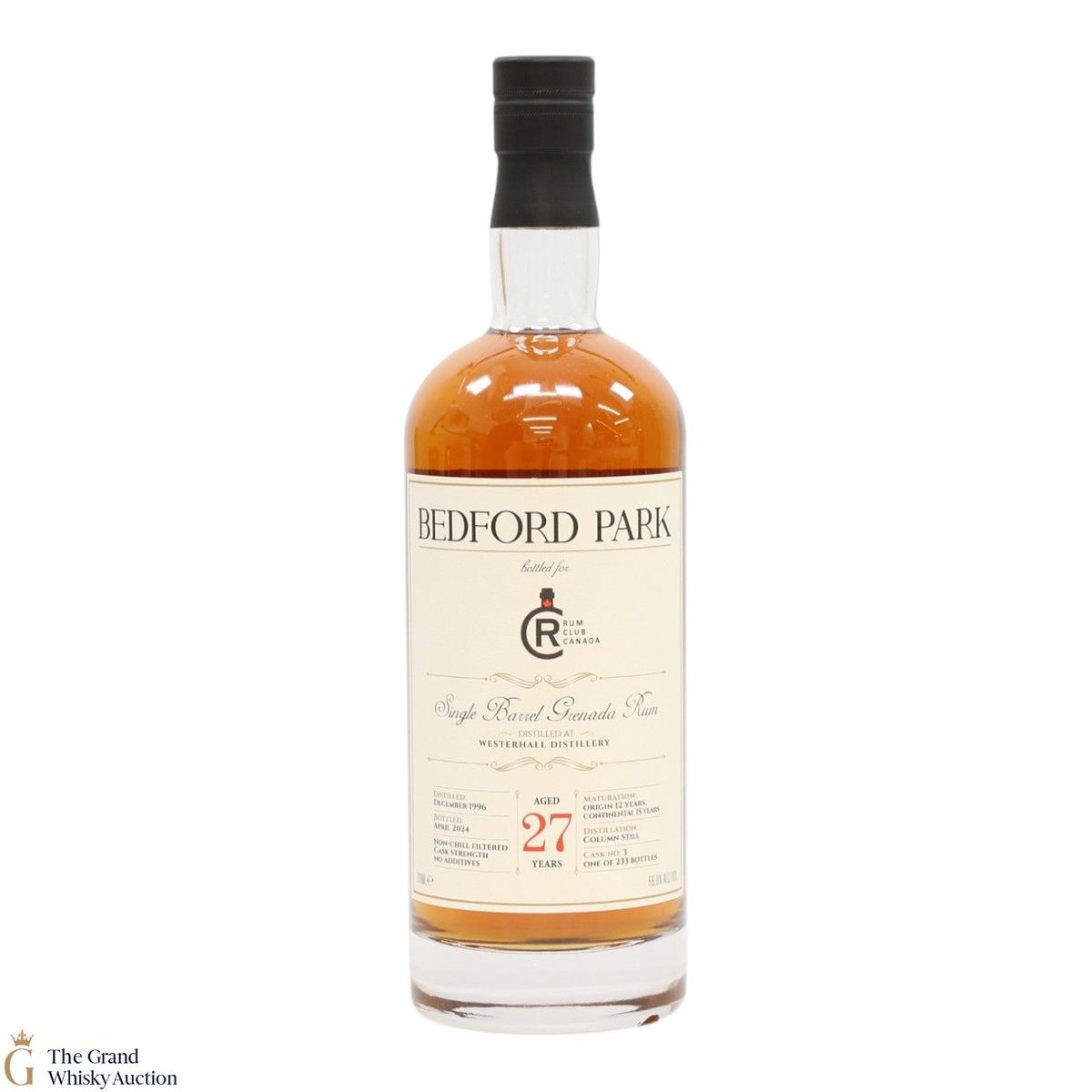 Westerhall - 27 Year Old 1996 - Single Barrel Rum - Bedford Park Rum