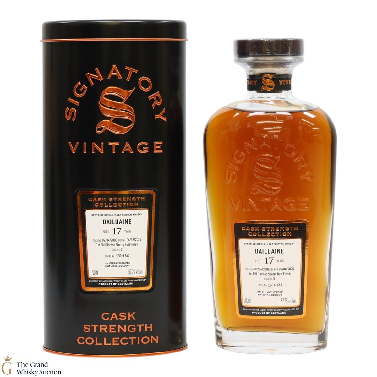 Dailuaine - 17 Year Old 2008 - #3 Cask Strength - Signatory Vintage 