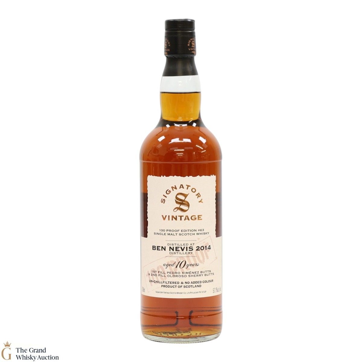 Ben Nevis - 10 Year Old 2014 - Signatory Vintage 100 Proof Edition #63