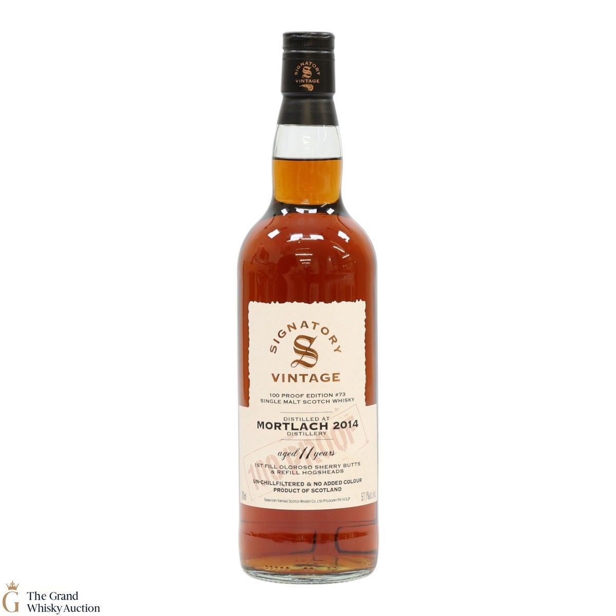 Mortlach - 11 Year Old 2014 - Signatory Vintage 100 Proof Edition #73