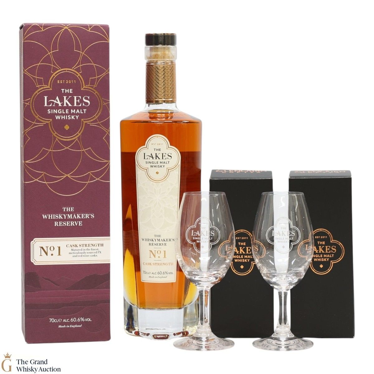 The Lakes - Whiskymaker's Reserve No.1 & 2 x Glasses