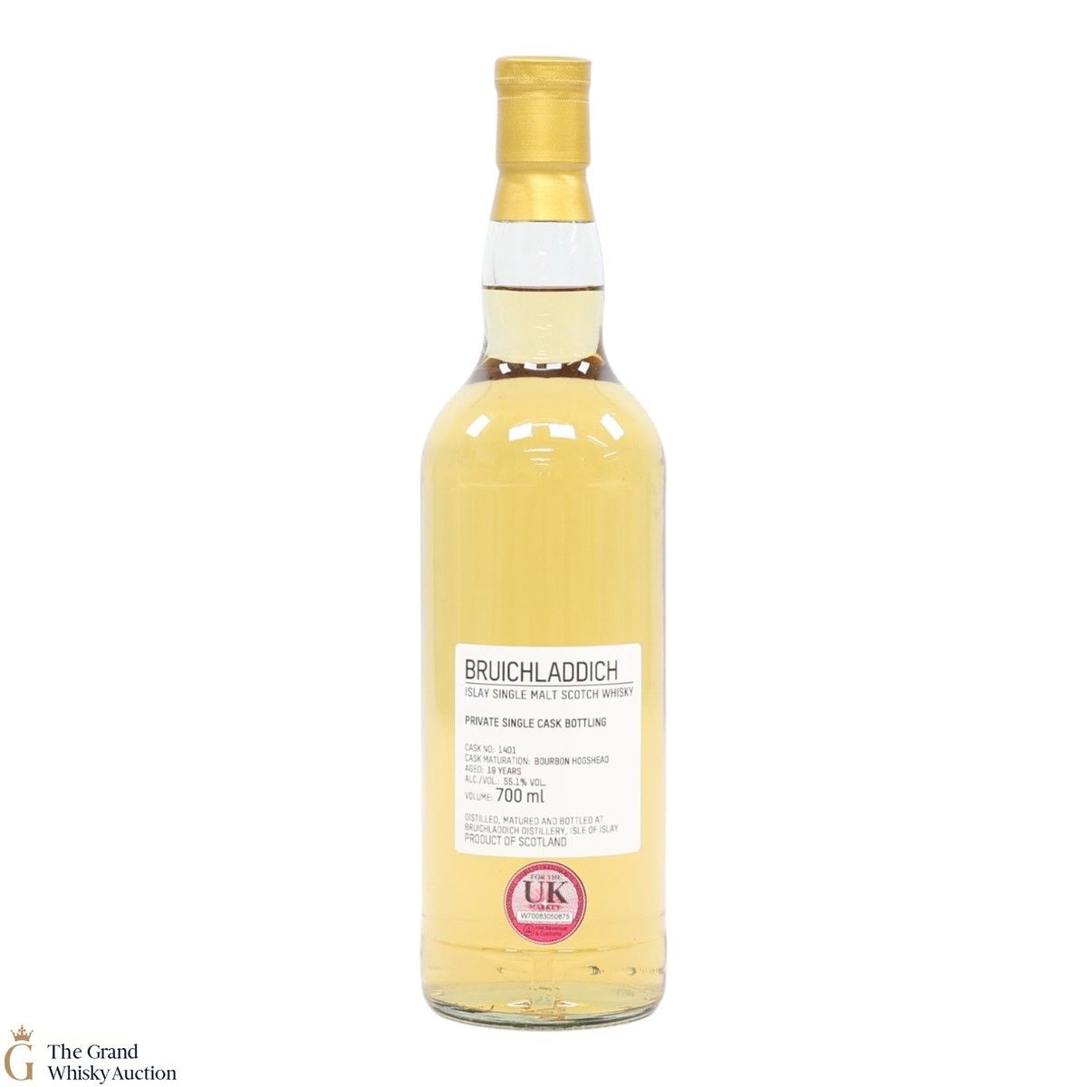 Bruichladdich - 19 Year Old - 1st Fill Bourbon Hogshead #1401 - Private Cask