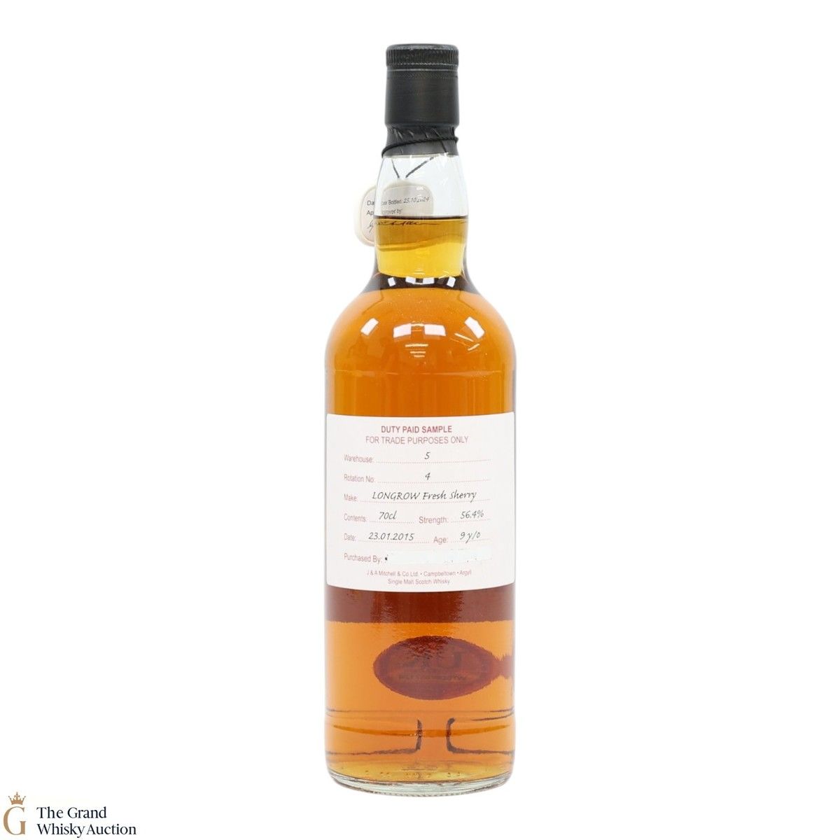 Longrow - 9 Year Old 2015 - Fresh Sherry - Duty Paid Sample 56.4%