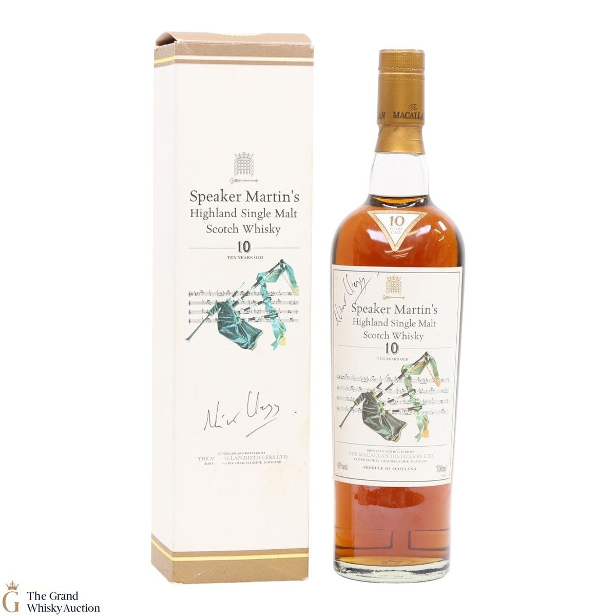 Macallan - 10 Year Old - Speaker Martin's (Signed by Nick Clegg)