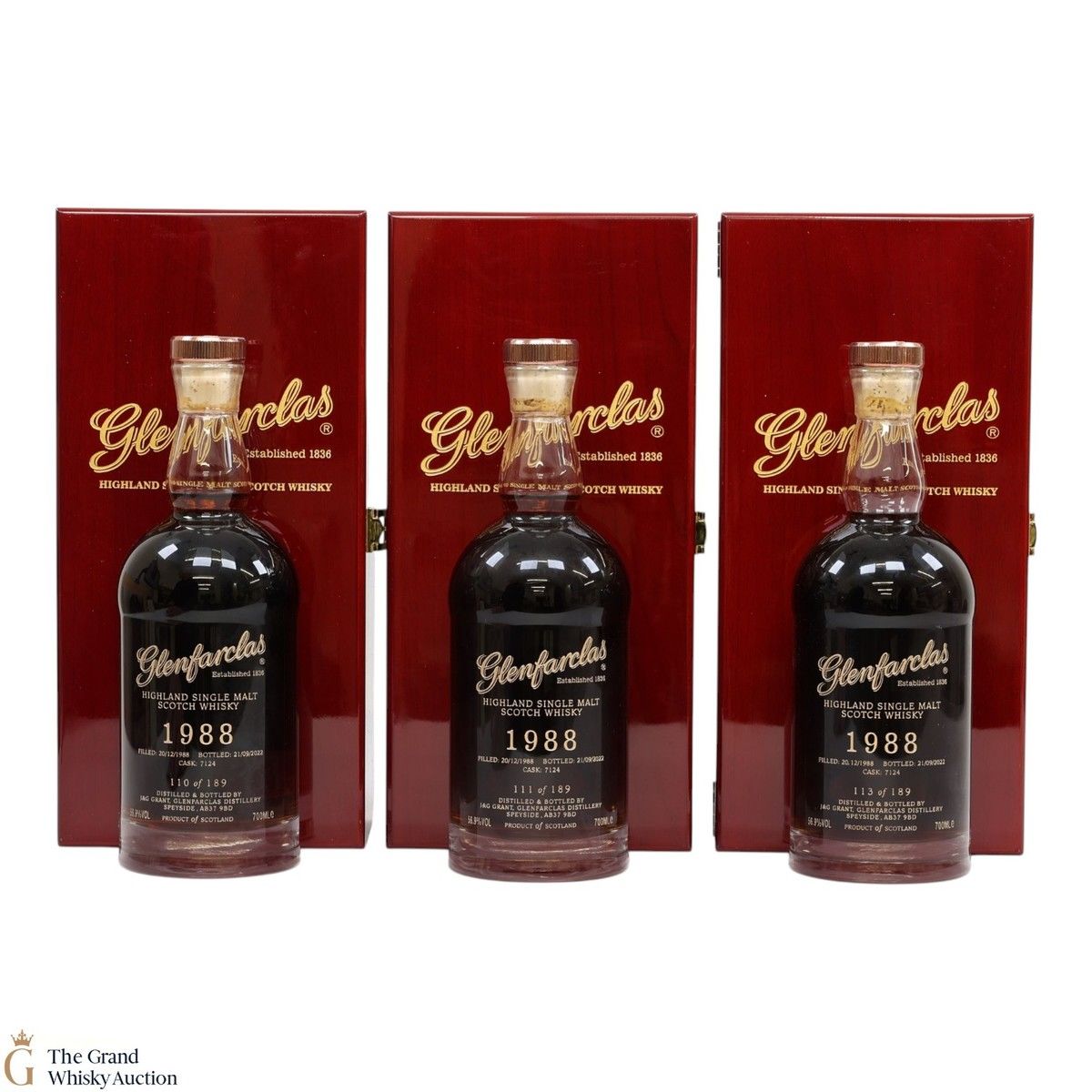 Glenfarclas - 33 Year Old 1988 - Single Cask #7124 (3x70cl)