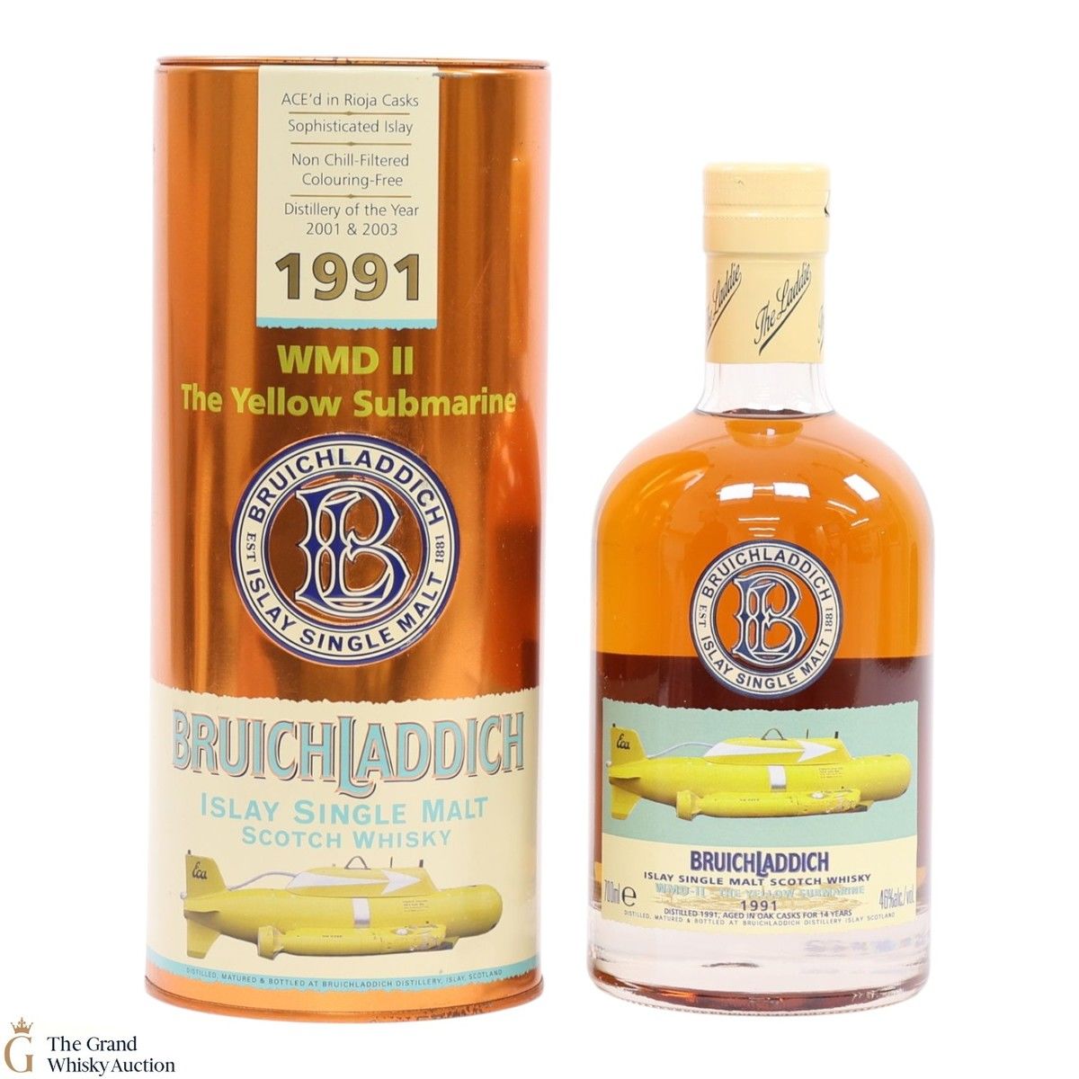 Bruichladdich - 14 Year Old 1991 - Yellow Submarine WMDII