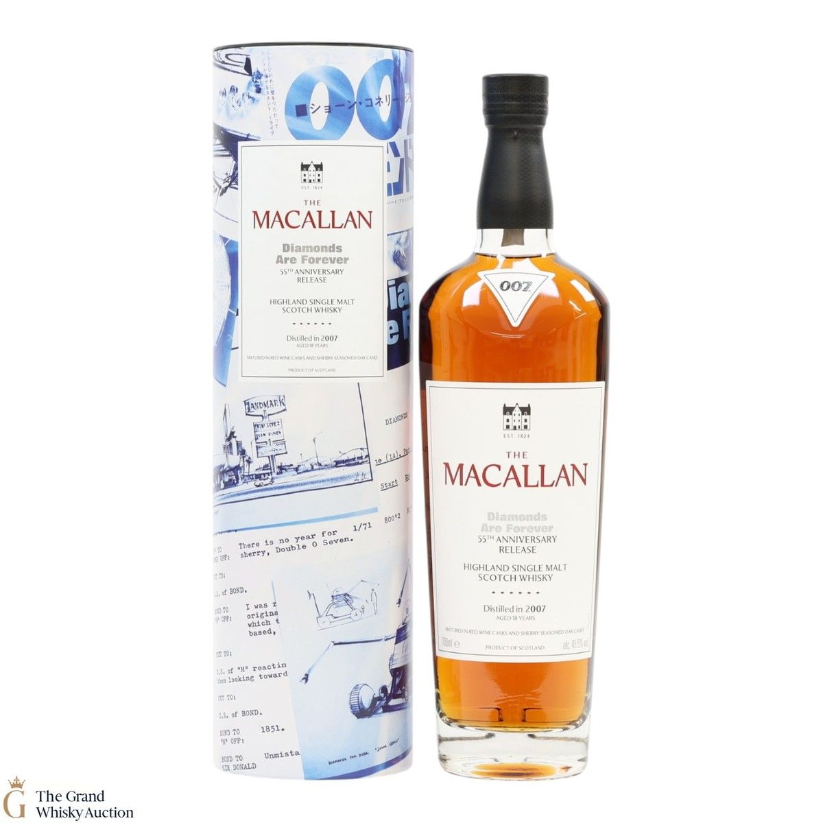 Macallan - 18 Year Old 2007 - James Bond 55th Anniversary - Diamonds Are Forever