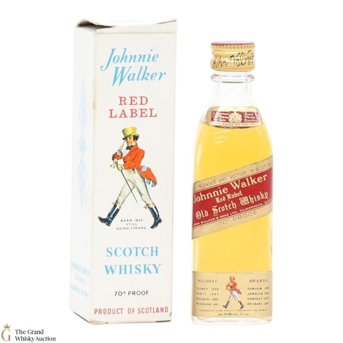 Johnnie Walker - 70 Proof Red Label - 1970s (miniature)