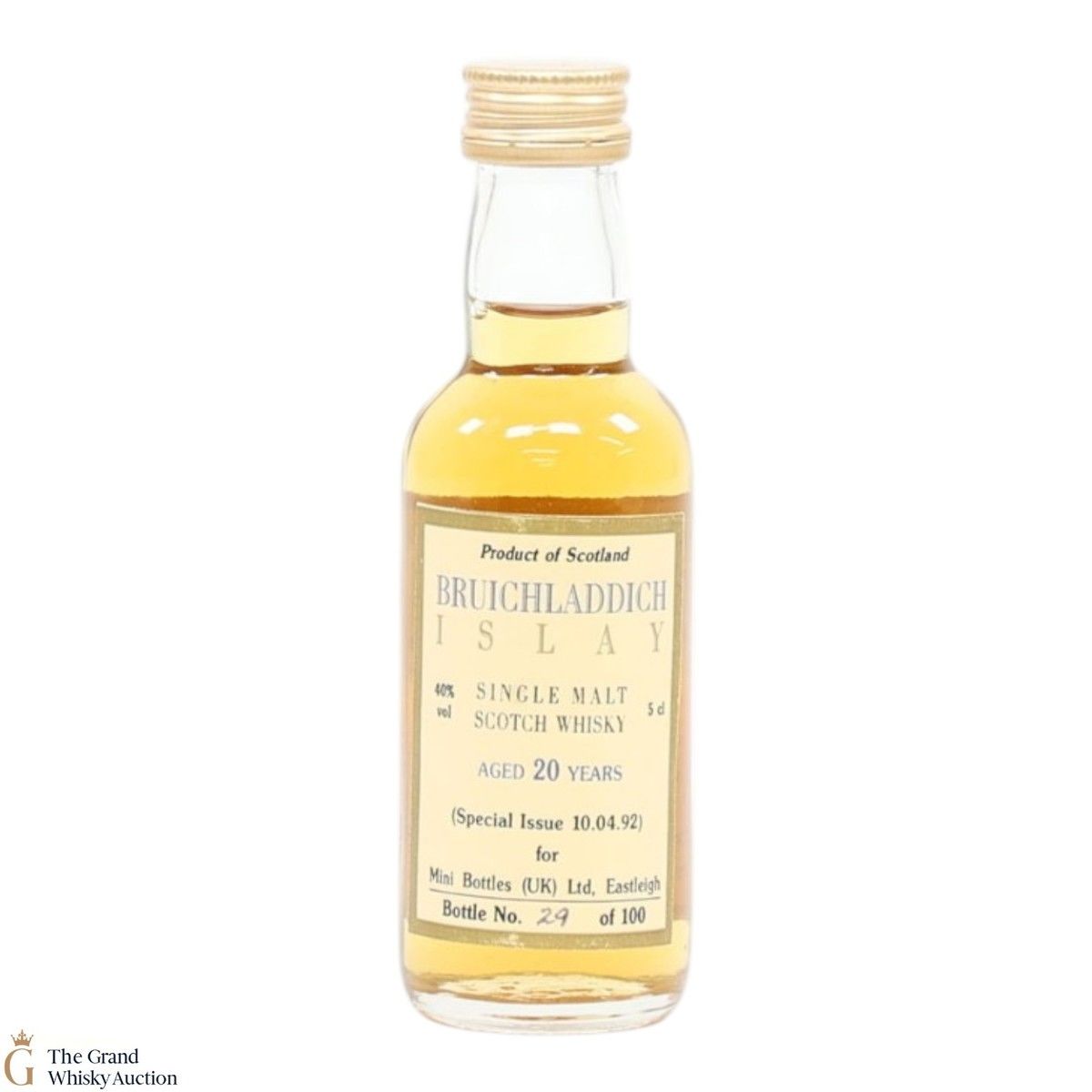 Bruichladdich - 20 Year Old - Maund McLeonards Plc Special Issue 10.04.92 (5cl)