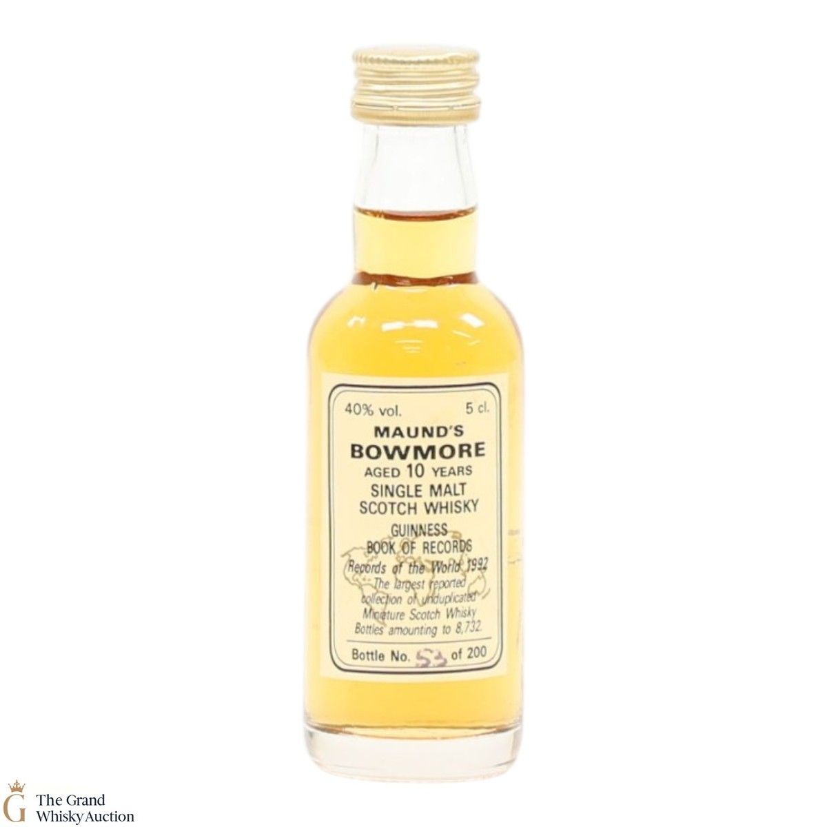 Bowmore - 10 Year Old - Maund's Guinness Book Of Records (5cl)