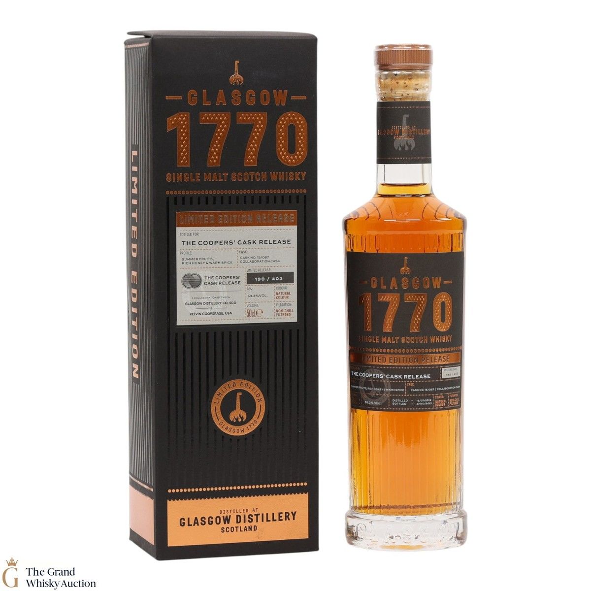 Glasgow - 1770 Coopers' Cask Release #15/087 - Limited Edition (50cl)
