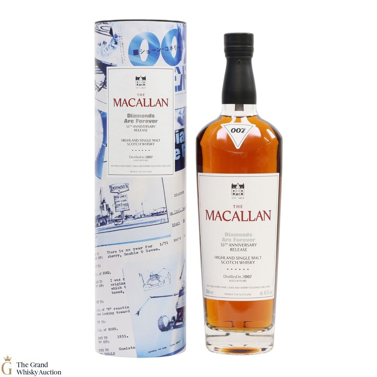 Macallan - 18 Year Old 2007 - James Bond 55th Anniversary - Diamonds Are Forever