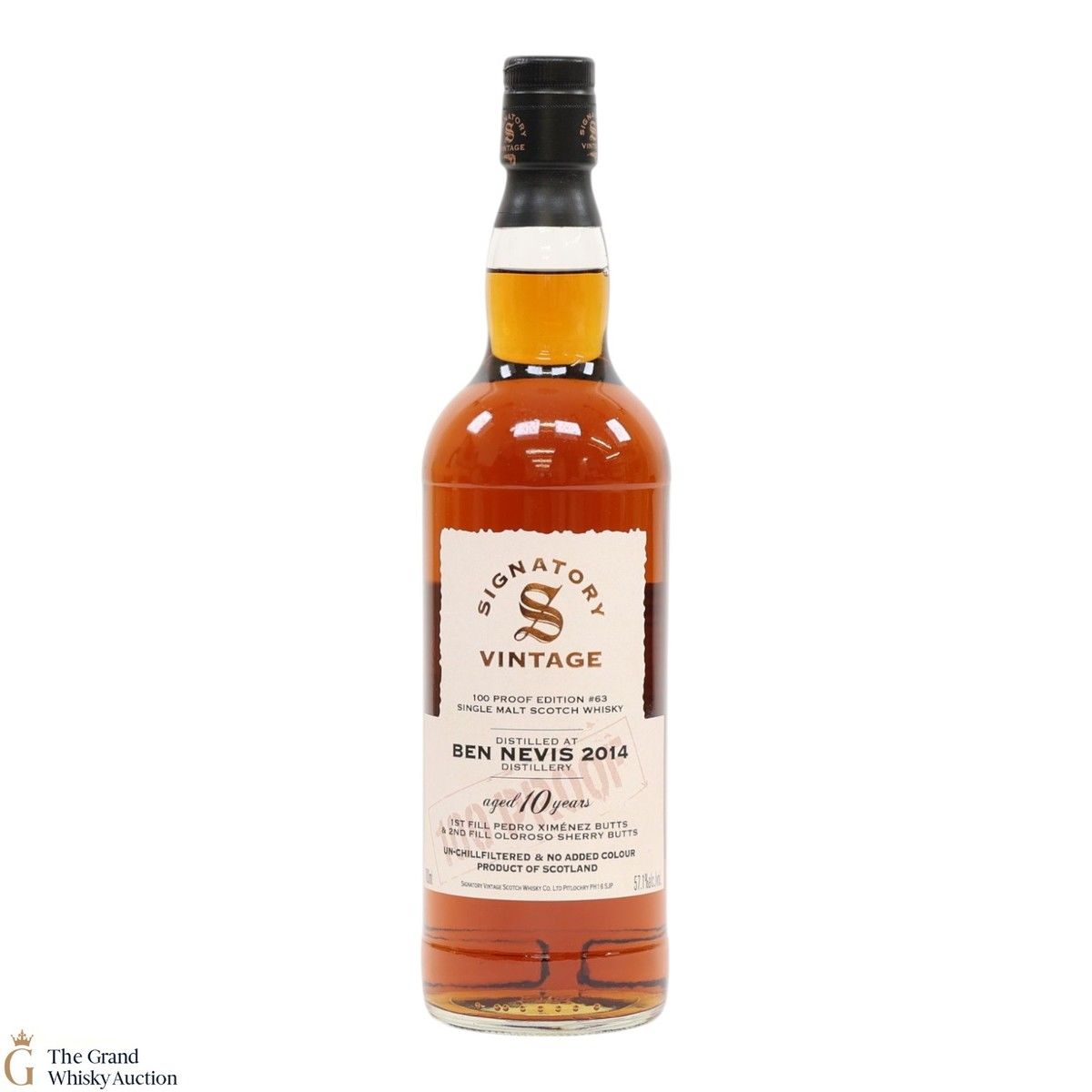 Ben Nevis - 10 Year Old 2014 - Signatory Vintage 100 Proof Edition #63