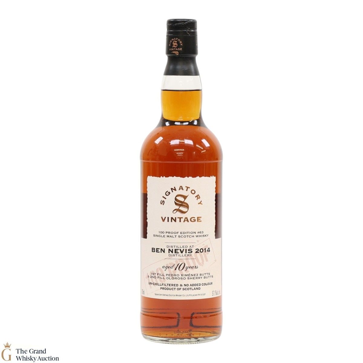 Ben Nevis - 10 Year Old 2014 - Signatory Vintage 100 Proof Edition #63