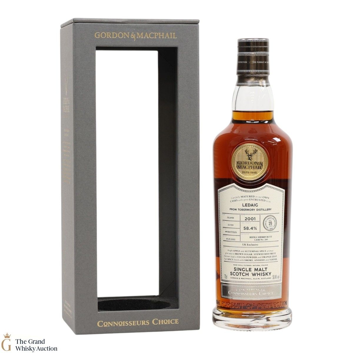 Ledaig - 20 Year Old 2001 - Single Cask #285 - Gordon & MacPhail Connoissuers Choice - UK Exclusive