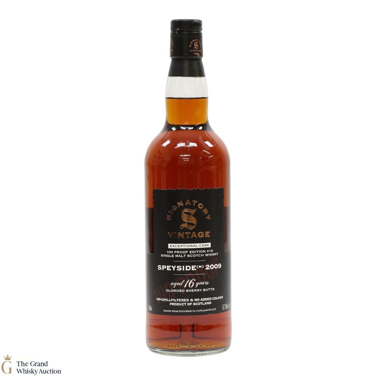 Speyside - 16 Year Old 2009 - Signatory Vintage 100 Proof Edition #15 - Exceptional Cask