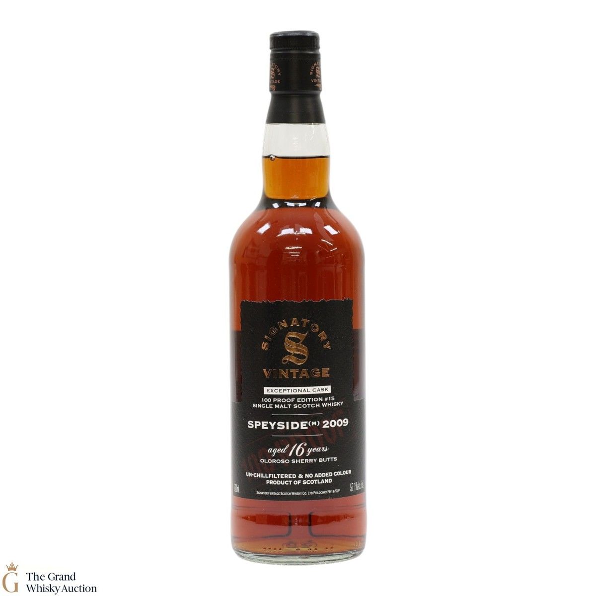 Speyside - 16 Year Old 2009 - Signatory Vintage 100 Proof Edition #15 - Exceptional Cask