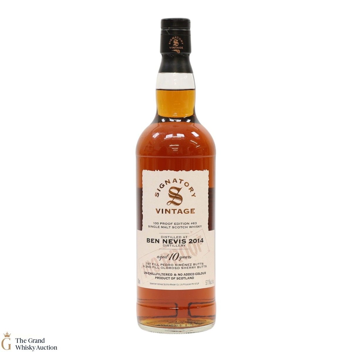 Ben Nevis - 10 Year Old 2014 - Signatory Vintage 100 Proof Edition #63