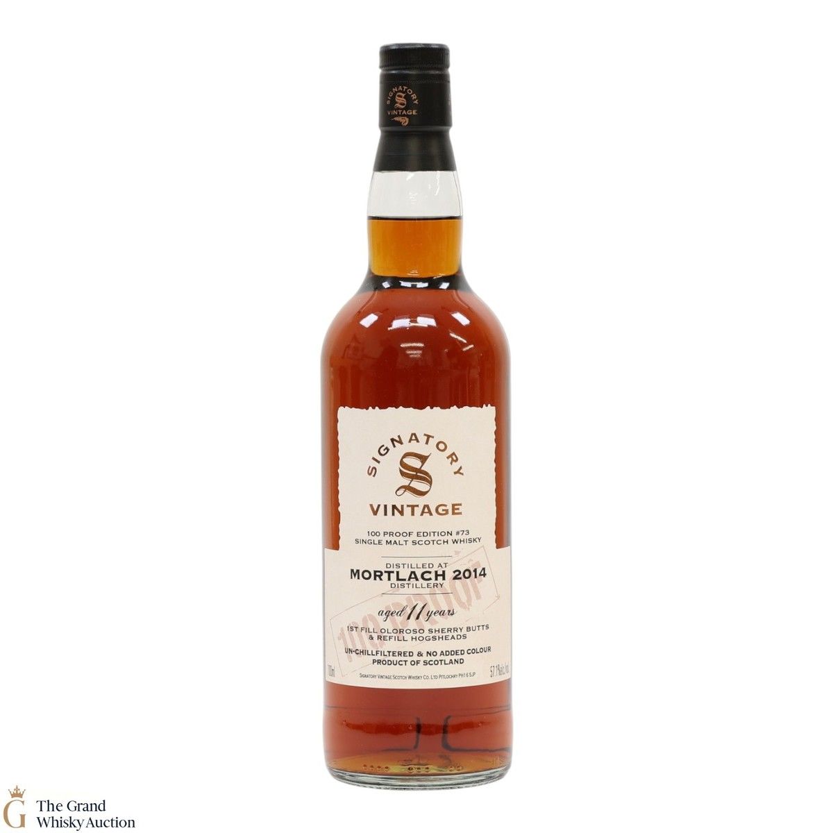 Mortlach - 11 Year Old 2014 - Signatory Vintage 100 Proof Edition #73