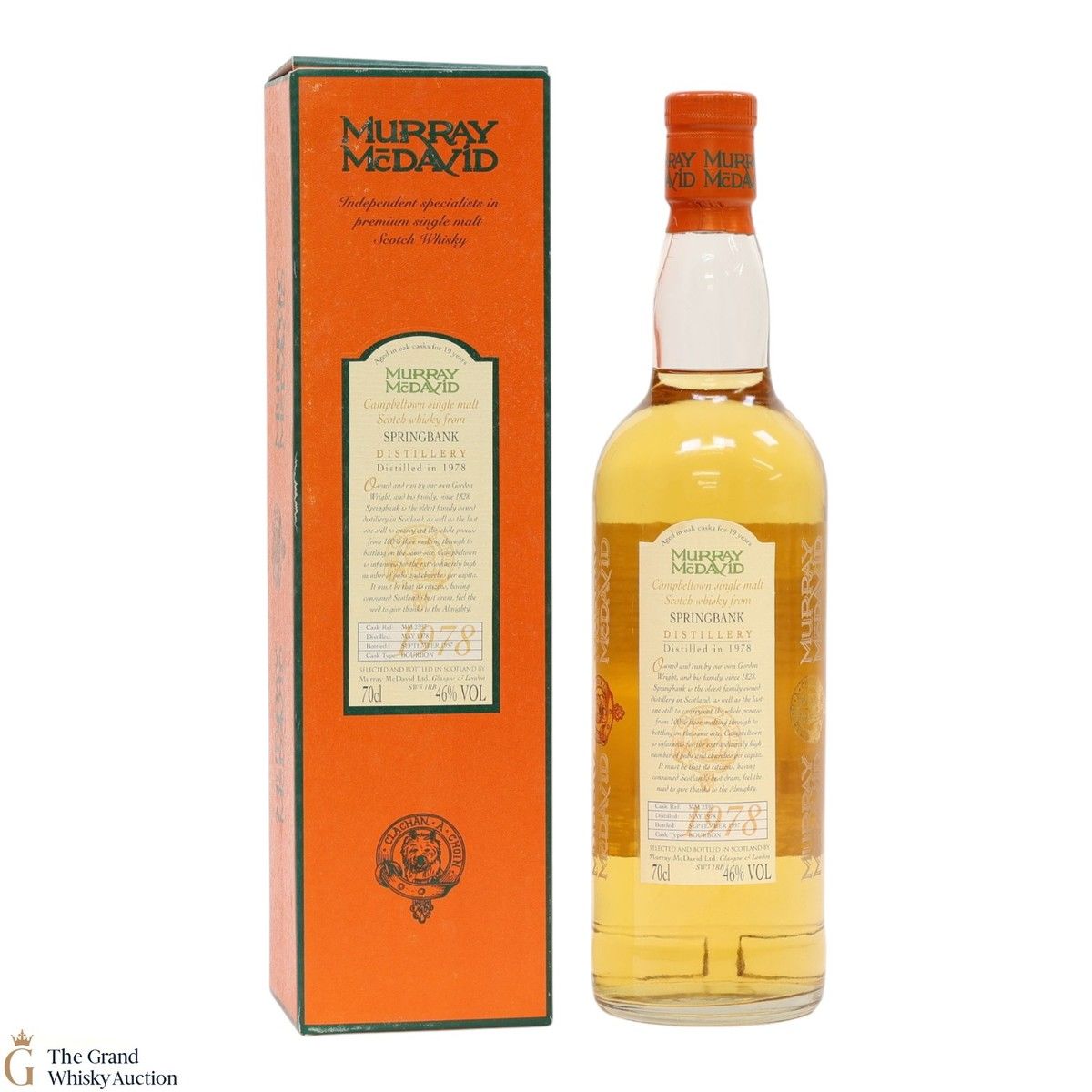 Springbank - 19 Year Old 1978 - Murray McDavid's Single Cask Bottling 1997