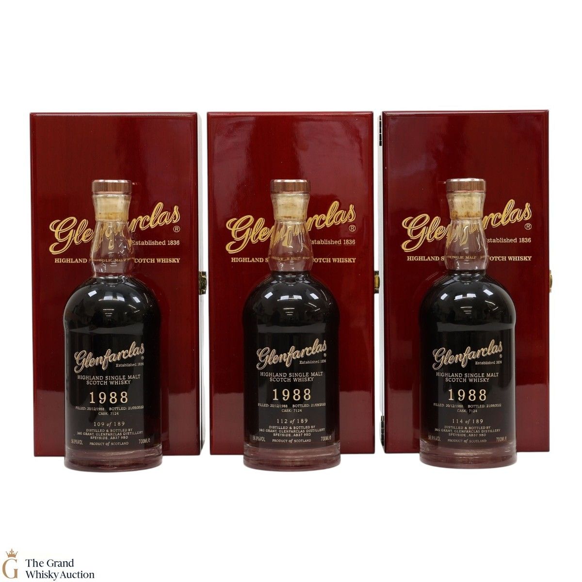 Glenfarclas - 33 Year Old 1988 - Single Cask #7124 (3x70cl)
