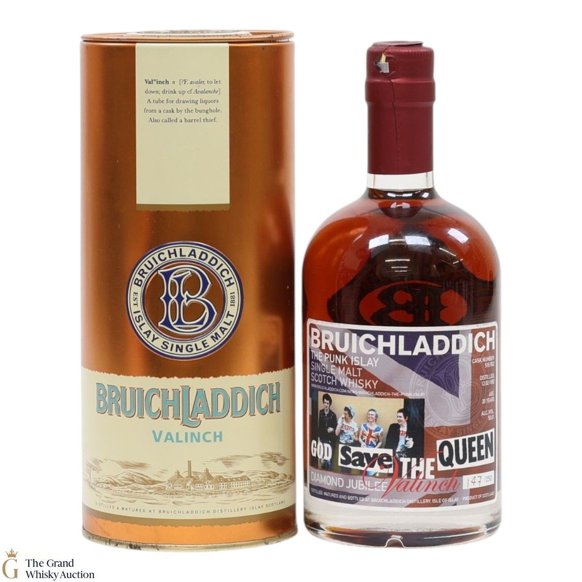 Bruichladdich - 20 Year Old - 1992 Valinch 'God Save the Queen' (50cl)