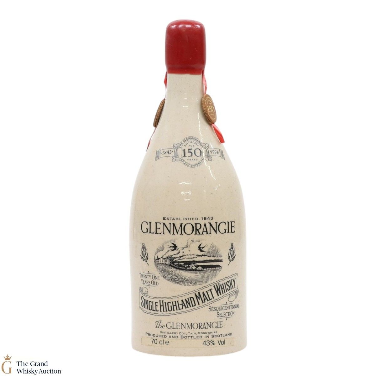 Glenmorangie - 21 Year Old (150th Anniversary) Ceramic Decanter (CRACKED SEAL)