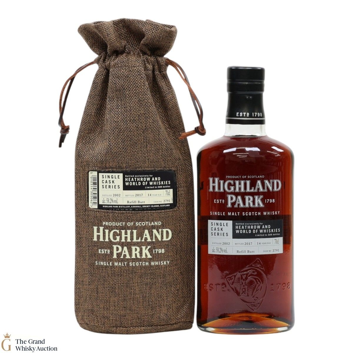 Highland Park - 14 Year Old - Single Cask #2791 - Heathrow and World of Whiskies
